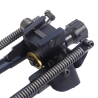 S-L2P Harris Bipods 9-13 Inch Picatinny Self-Leveling Bipod picatinny mount closeup