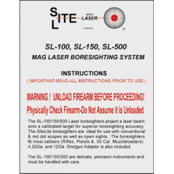SiteLite SL-500 Ultra Mag Green Laser Professional Boresighter instructions cover