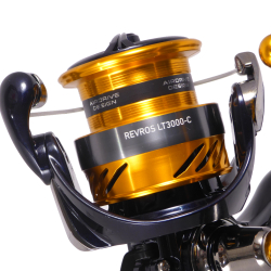 Daiwa Revros LT 3000 Spinning Reel REVRLT3000-C spool closeup