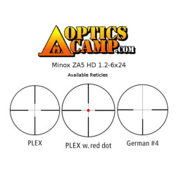 Minox ZA5 HD 1.2-6x24 Rifle Scope Illuminated Plex Reticle 66406