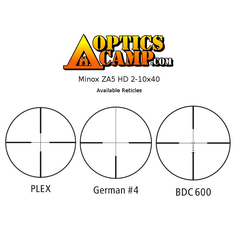 Minox ZA5 HD 2-10x40 Rifle Scope BDC 600 Reticle 66411