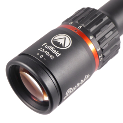 Burris Fullfield 2.5-10x42 Rifle Scope Illuminated Ballistic E3 eyepiece closeup
