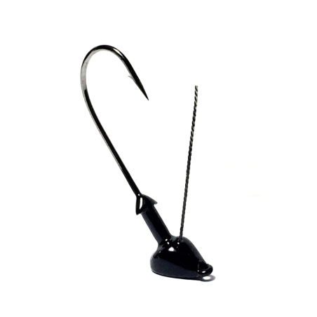Big Joshy 1/4 oz Stand Up Jig 4/0 Hook Black 3 Pack HSUB01440-3