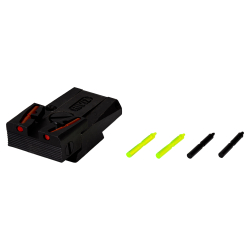 MKAD211 HIVIZ Adjustable Rear Sight for Ruger Mark I II III IV Pistols