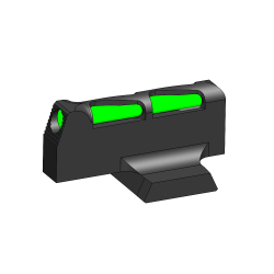 HiViz RHDLW01-RG Green Fiber Optic Sight for Ruger Redhawk