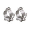 Talley Scope Rings Quick Detach Lever 1 Inch Medium Stainless SS500004
