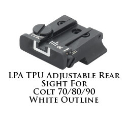 LPA TPU Adjustable Rear Sight for Colt  70