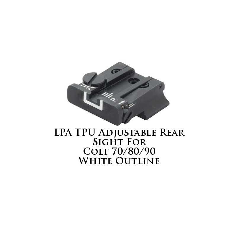 LPA TPU Adjustable Rear Sight for Colt  70