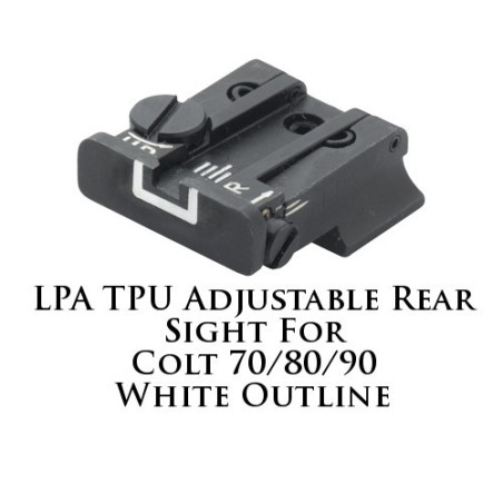 LPA TPU Adjustable Rear Sight for Colt  70