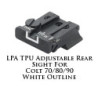 LPA TPU Adjustable Rear Sight for Colt  70