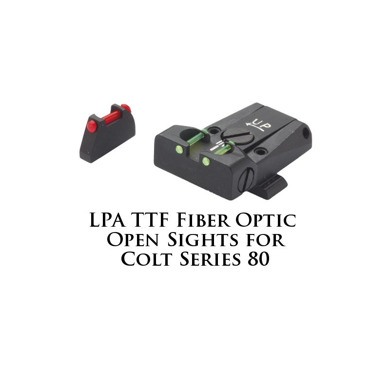 LPA TTF Adjustable Colt Series 80 Fiber Optic Sight TTF80CT