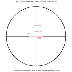 Styrka S7 3-12x42 SF Riflescope Illuminated Plex ST-95021