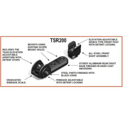 Tech Sights Aperture Sight for Ruger 10/22 TSR200