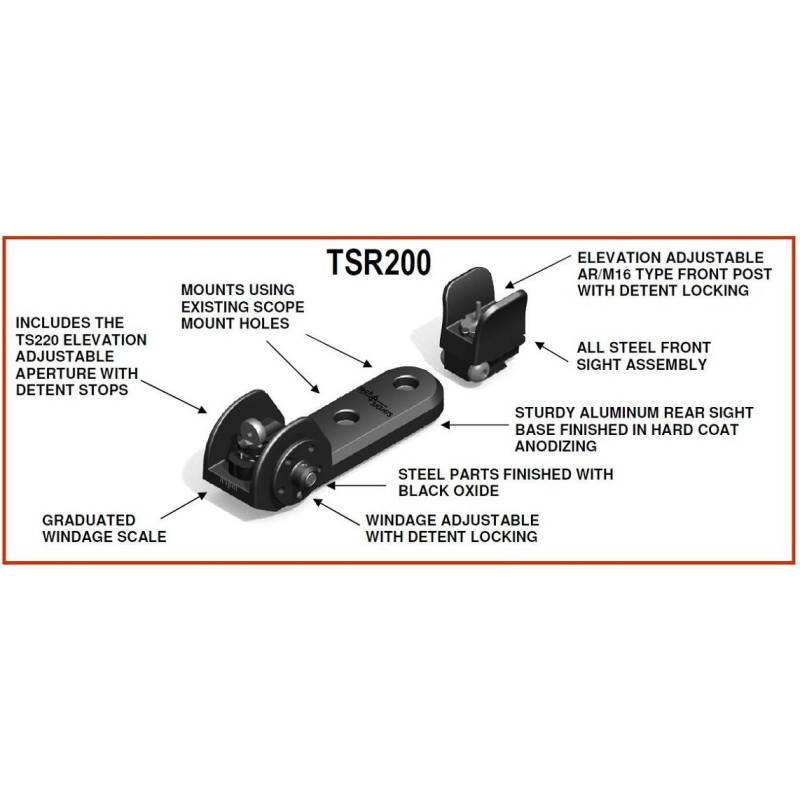 Tech Sights Aperture Sight for Ruger 10/22 TSR200