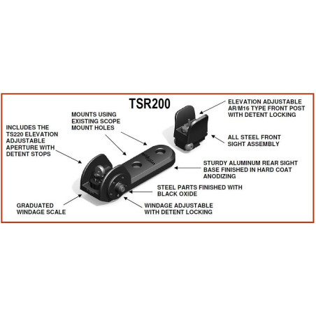 Tech Sights Aperture Sight for Ruger 10/22 TSR200