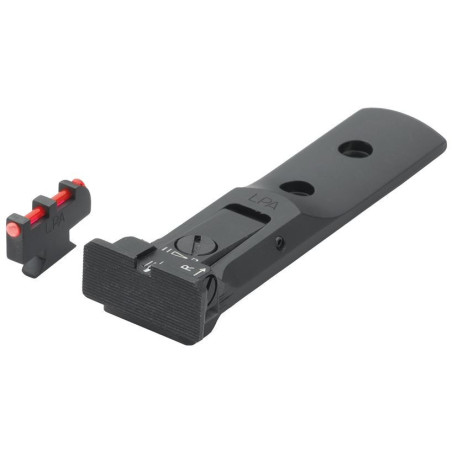 LPA TXT Sights for S&W Revolvers Black Base Red Spring Front TXT0407-F2