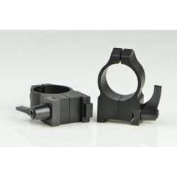 Warne Maxima Scope Rings for CZ 550 1 Inch High Quick Detach Matte 2BLM