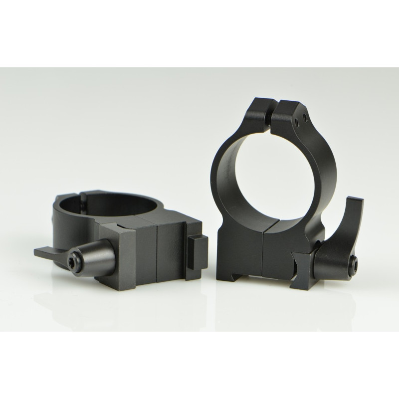 Warne Maxima Scope Rings for CZ 550 30mm High Quick Detach Matte 15BLM