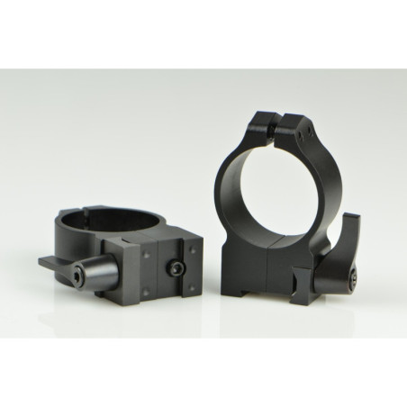 Warne Maxima Scope Rings for CZ 527 30mm High Quick Detach Matte 15B1LM