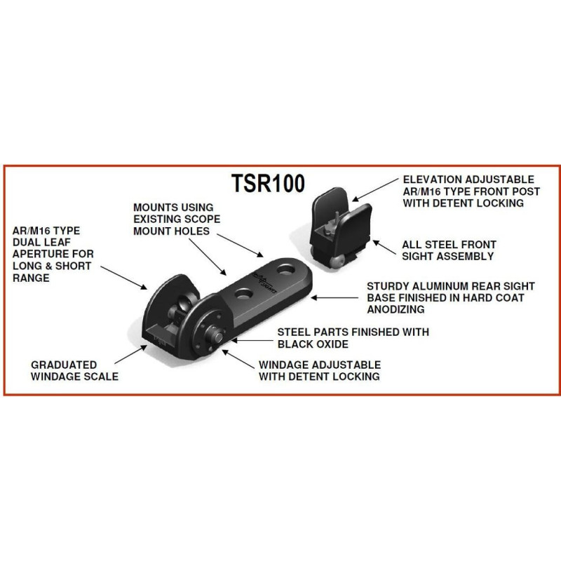 Tech Sights Aperture Sight for Ruger 10/22 TSR100