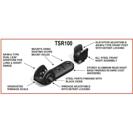Tech Sights Aperture Sight for Ruger 10/22 TSR100