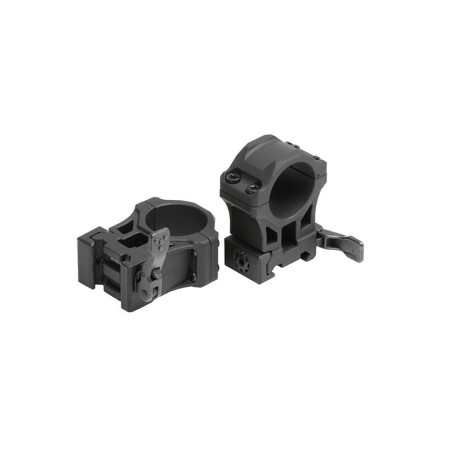 UTG ACCU-SYNC QR Quick Release Lever Lock Scope Rings 1 Inch High AQR120