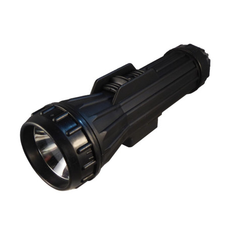 Fulton Heavy Duty Flashlight 2D Cell with Fixed Magnet Black 302