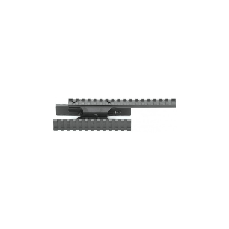 Rail De Montage UTG Mixte M-LOK / KeyMod / Picatinny – Installation Rapide, Noir