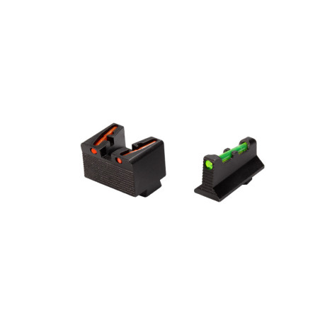 HIVIZ Front and Rear Co-Witness Sights for Glock MOS GLMLW21-2