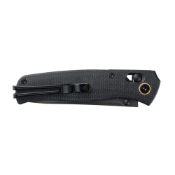 SRM Medal 3.2 Inch EDC Knife Laminated 140Cr Steel Black SRM-255L-MB2
