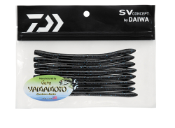 Daiwa Yamamoto Neko Crawler 5" Worm Black with Blue Flake NC-5-021