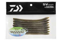 Daiwa Yamamoto Neko Crawler 5" Worm Green Pumpkin w/Purple and SM Copper NC-5-330