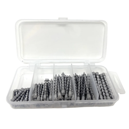 Reaction Tackle Lead Nail Weights 100 Piece Set RT-WLN100