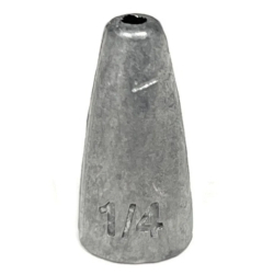 Reaction Tackle Lead Worm Weights 1/4 oz 25 Pack RT-WLW14-25