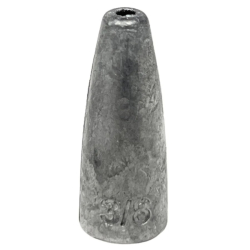 Reaction Tackle Lead Worm Weights 3/8 oz 25 Pack RT-WLW38-25