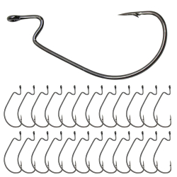 Reaction Tackle Offset EWG Worm Hooks No.1 25 Pack RT-HEWG01-25