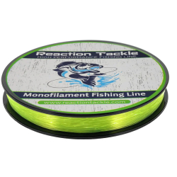 Reaction Tackle Monofilament Fishing Line High Vis Yellow 4lb 350 Yards RT-FLMY040350