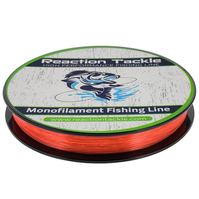 Reaction Tackle Monofilament Fishing Line High Vis Orange 6lb 350 Yards RT-FLMO060350