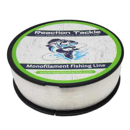 Reaction Tackle Monofilament Fishing Line Clear 17lb 1000 Yards RT-FLMC171000