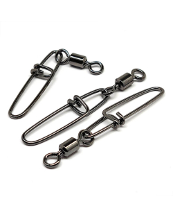 Gamakatsu Crosslock Snap with Superline Swivel Size 7 75lb Pack of 4 407400-7