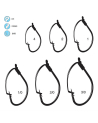 Gamakatsu Weedless Drop Shot Hook 2/0 NS Black Pack of 5 50912