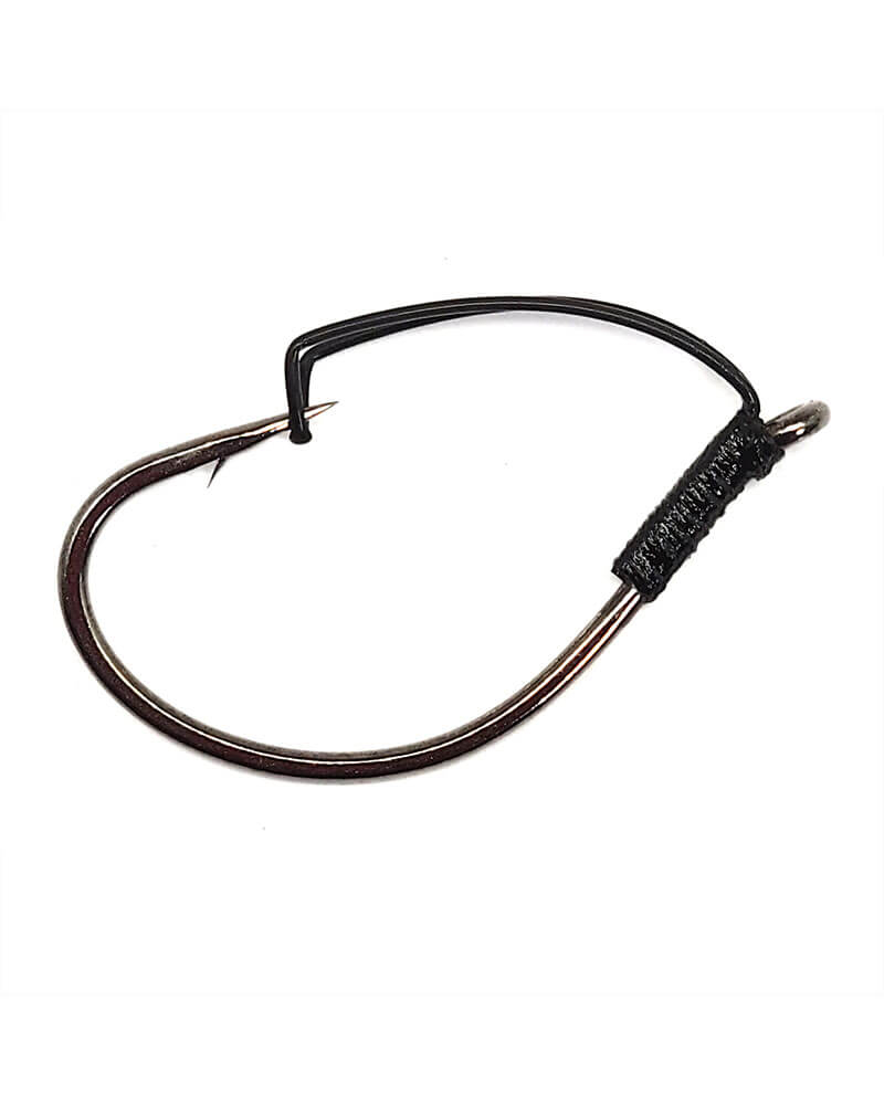 Gamakatsu Weedless Drop Shot Hook No.4 NS Black Pack of 5 50908