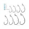 Gamakatsu EWG Worm Hook 4/0 NS Black Pack of 5 58414