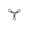 SPRO Three Way Swivel Size 8 20lb Black Pack of 8 STWB-08-8