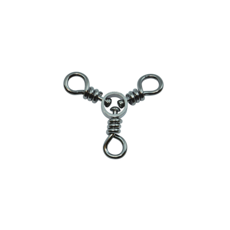 SPRO Three Way Swivel Size 6 25lb Black Pack of 8 STWB-06-8