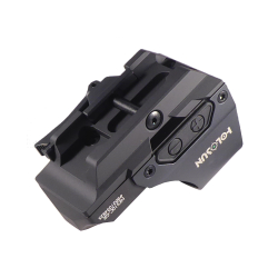 Holosun HE510C-GR Green Reflex Sight bottom view of picatinny mount