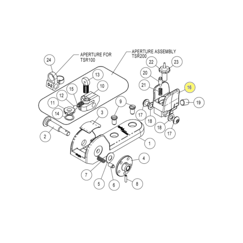 Tech Sights Front Sight Tower for TSR100 and TSR200 TS00139_09