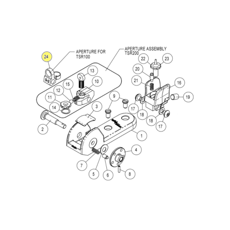 TS00109 Tech Sights Dual Aperture for TSR100