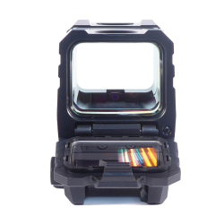 Holosun AEMS EVO Rifle Optic Green SPR AEMS-EVO-GR front view with lens covers open