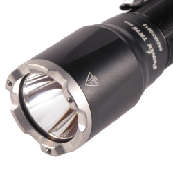 Fenix TK16 V2 Tactical Flashlight Black FX-TK16V2 front closeup